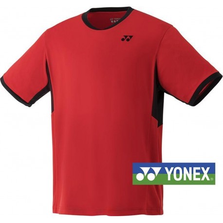 Yonex junior teamshirt sunset rood | maat 135-145